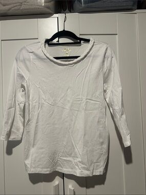 Lilly Pulitzer White Top with Braided Neckline